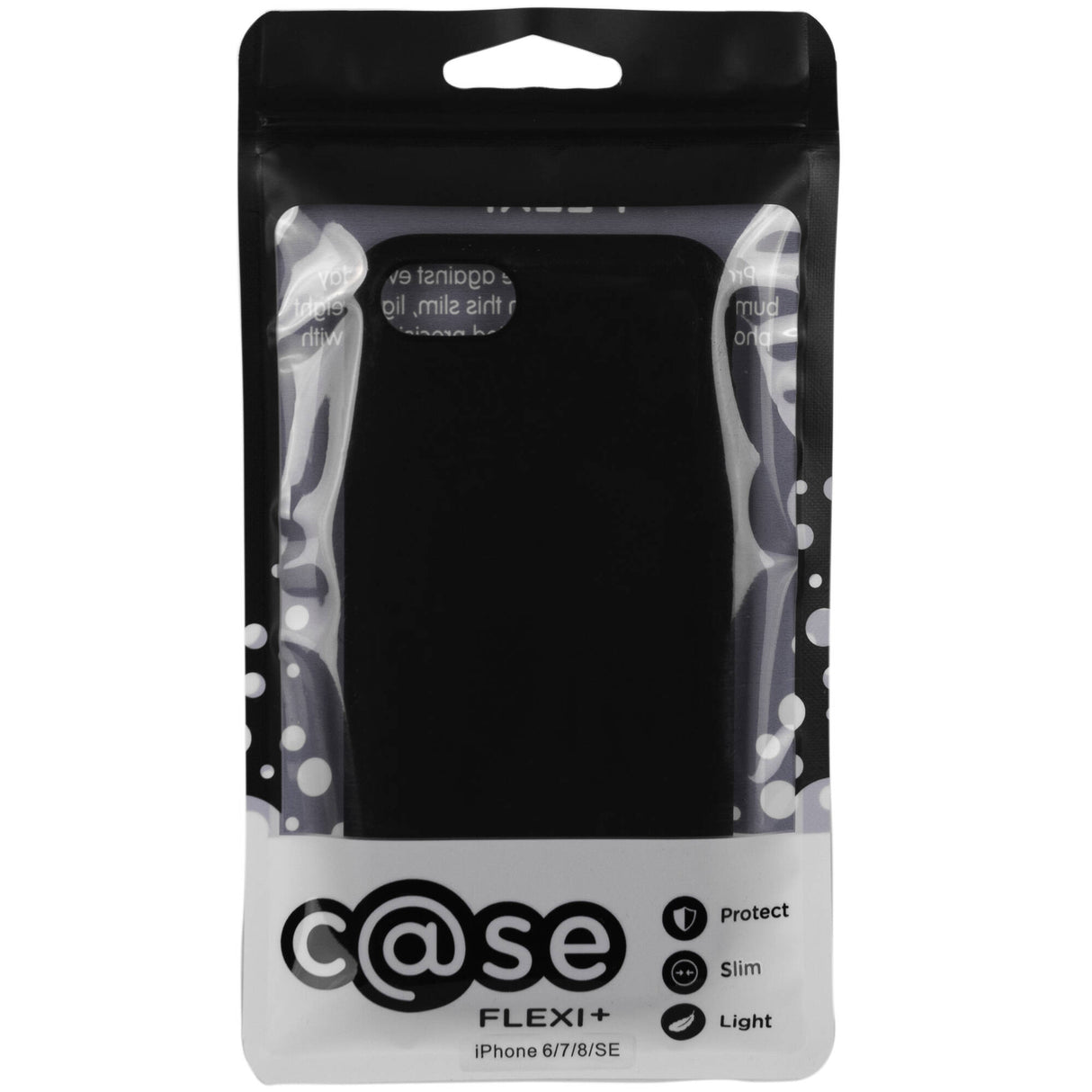 C@SE Flexi Plus iPhone 6/7/8 Case - Black