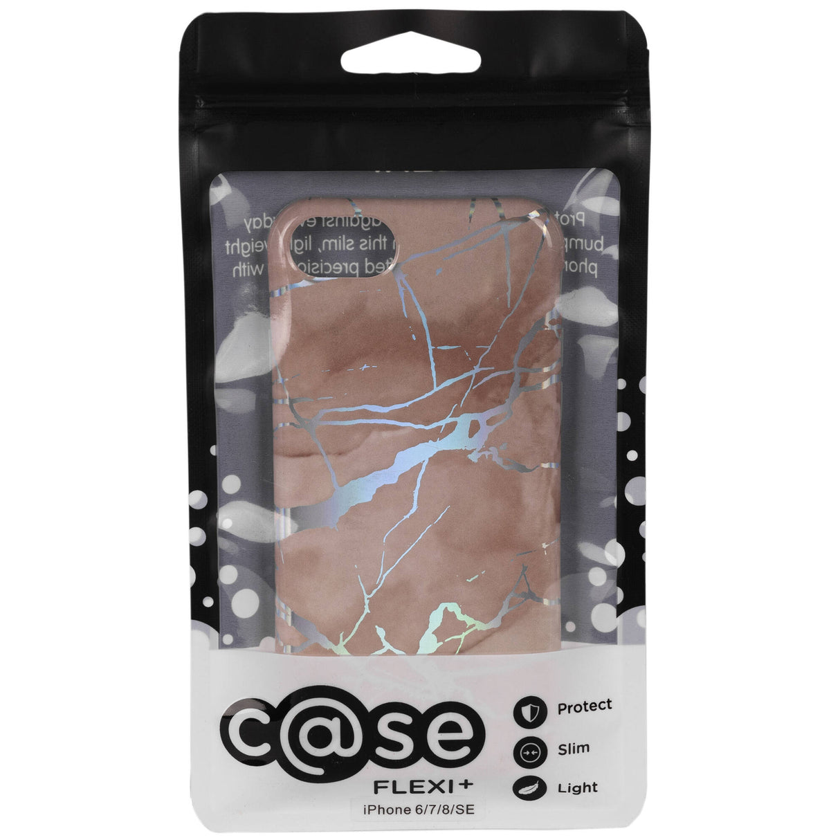 C@SE Flexi Plus iPhone 6/7/8 Case - Pink Marble