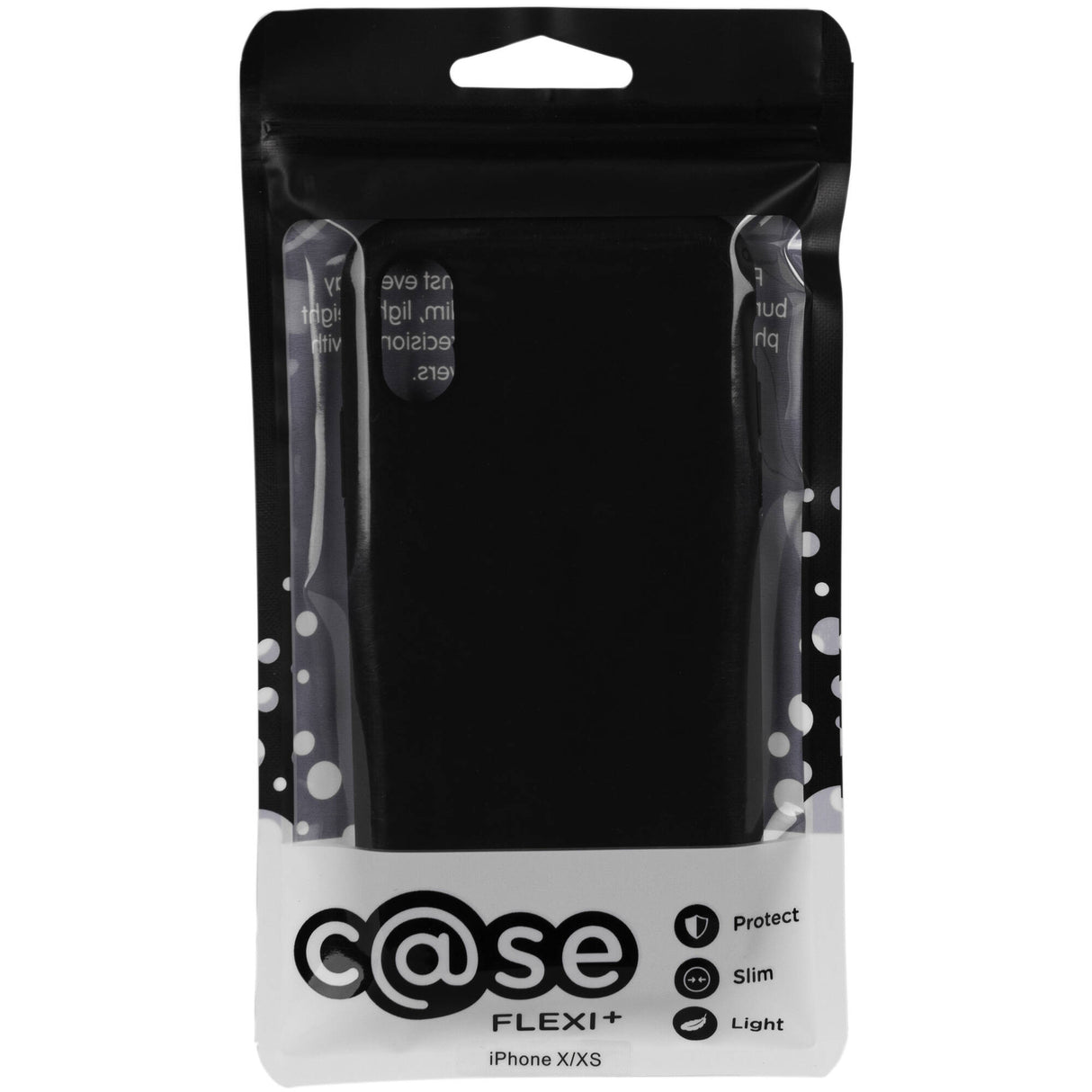 C@SE Flexi Plus iPhone X Case - Black