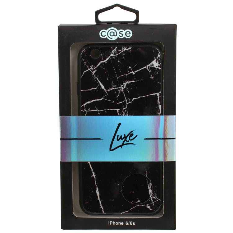 C@se Lux iPhone 6 Case - Black/White Marble