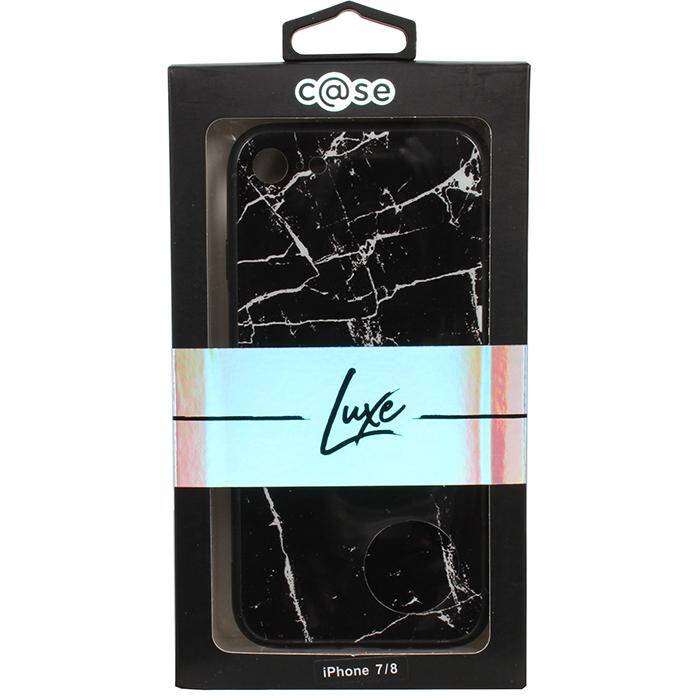 C@se Lux iPhone 7/8 Case - Black/White Marble