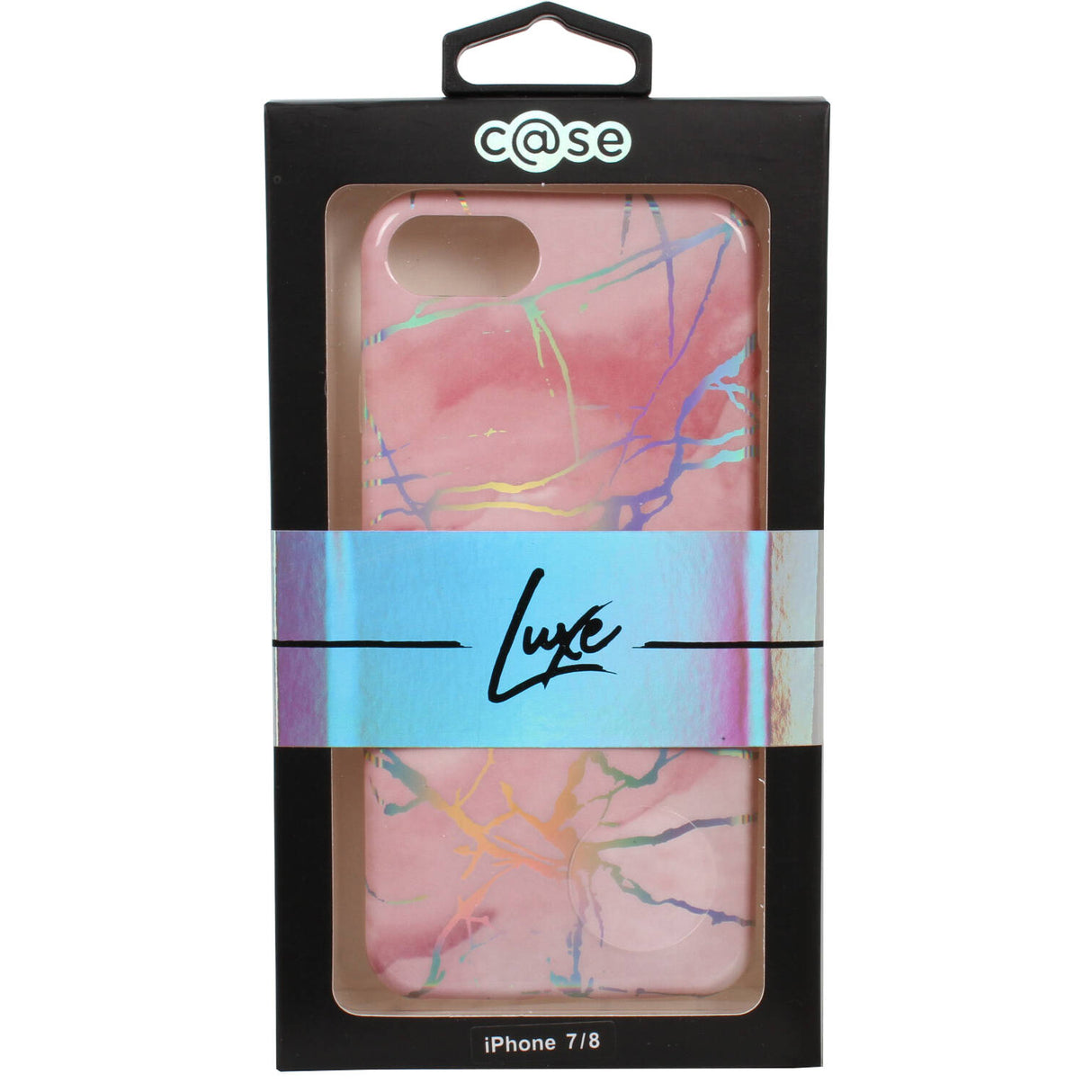 C@se Lux iPhone X Case - Neo Pink Marble