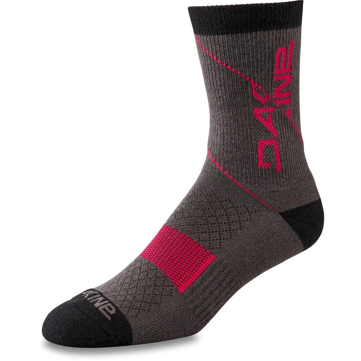 Dakine Berm Crew Socks - Grey/Red MED/LRG