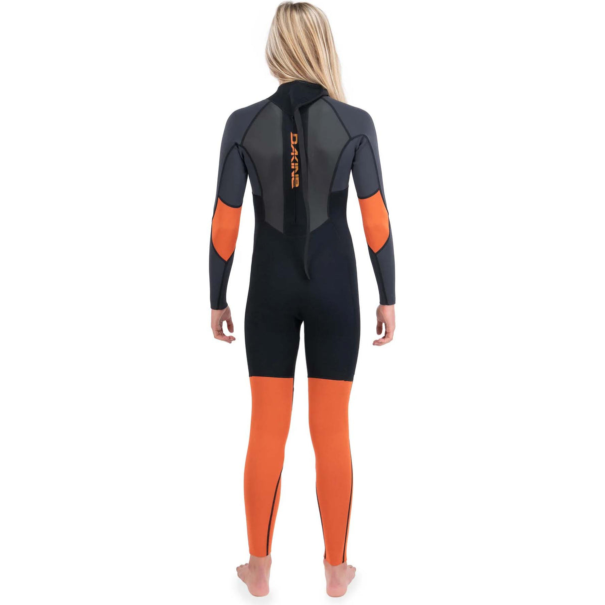 Dakine Kids Quantum back Zip Full Suit  3/2mm F/L Wetsuit - Black/Orange