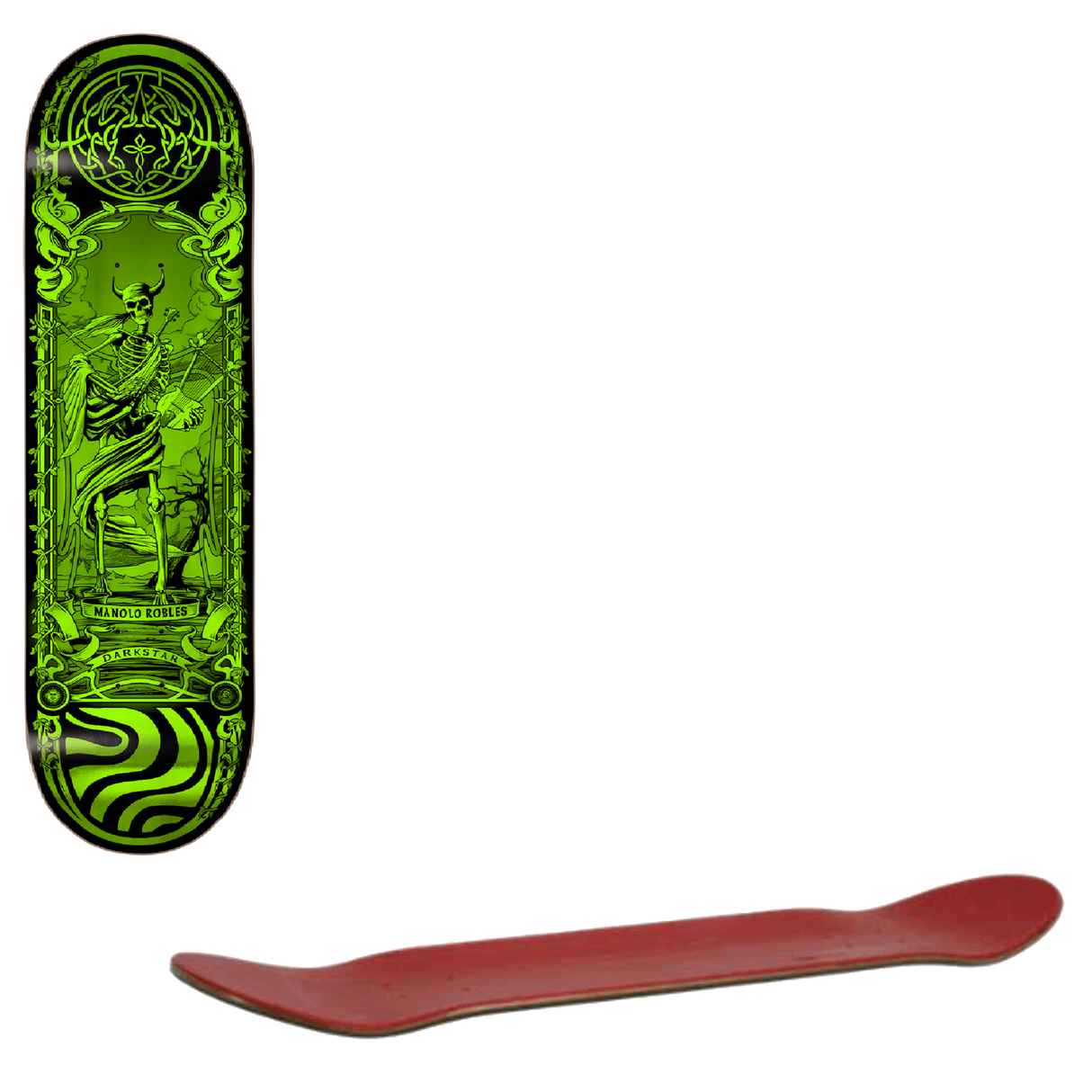 Darkstar Celtic Foil R7 Skateboard Deck - Manolo 8"