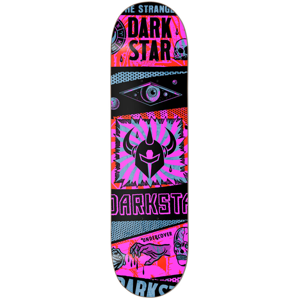 Darkstar Collapse Skateboard Deck - Pink 8"