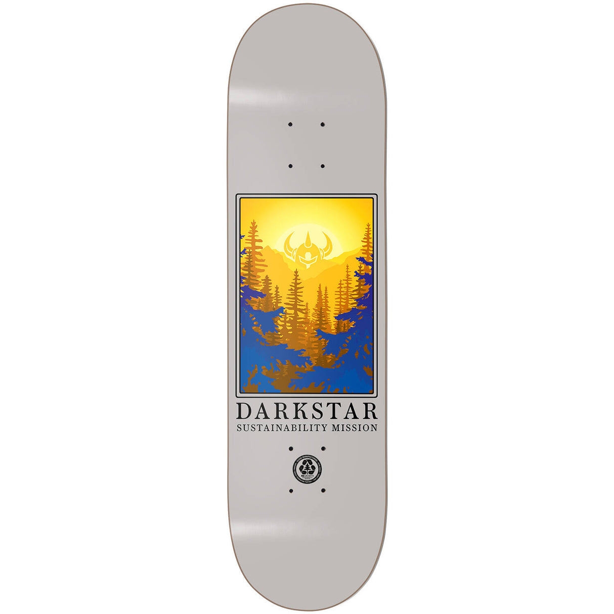 Darkstar Mission Skateboard Deck - Yellow 7.75"