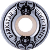 Darkstar Quarter Skateboard Wheels - Silver 53mm