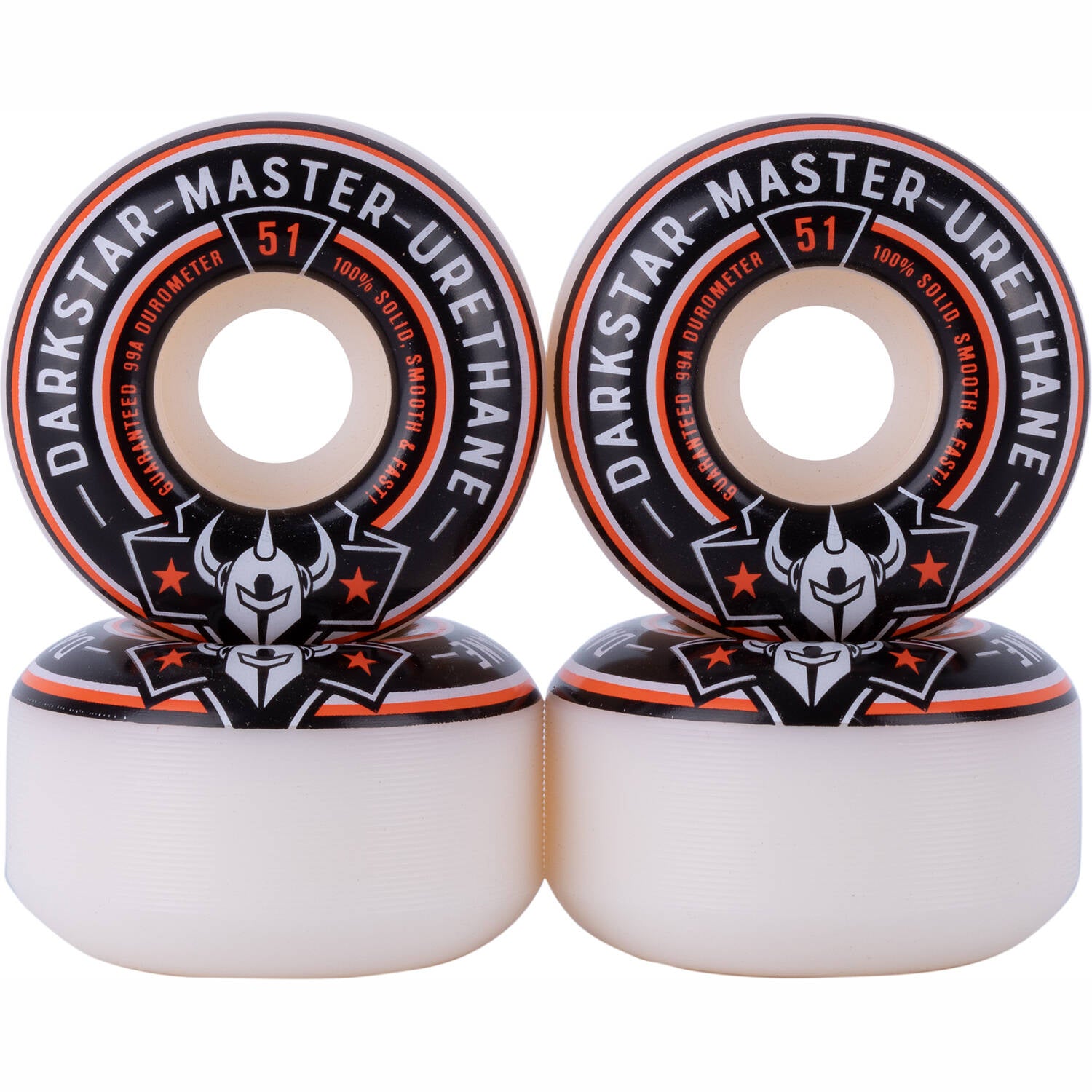 Darkstar Responder Skateboard Wheels - Orange 51mm