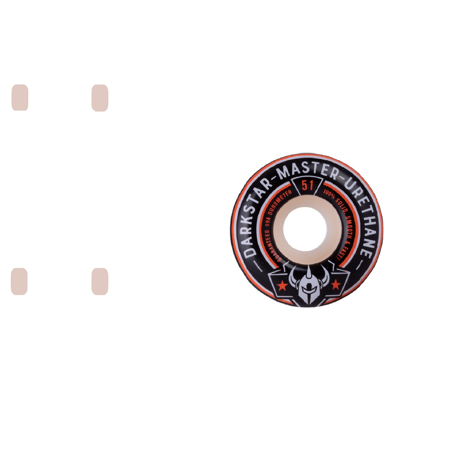 Darkstar Responder Skateboard Wheels - Orange 51mm