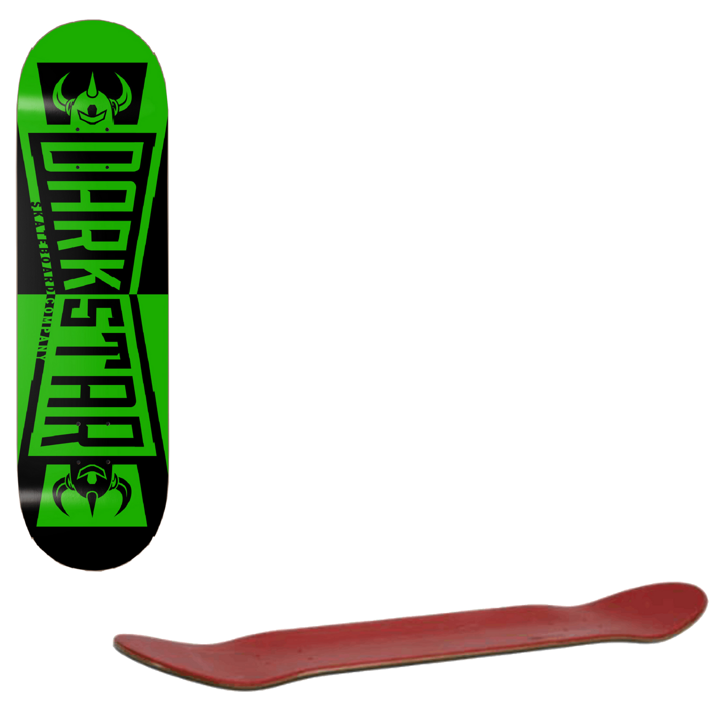Darkstar Divide Skateboard Deck - Green 7.75"