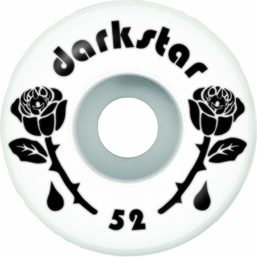 Darkstar Forty Skateboard Wheels - Black/White 52mm