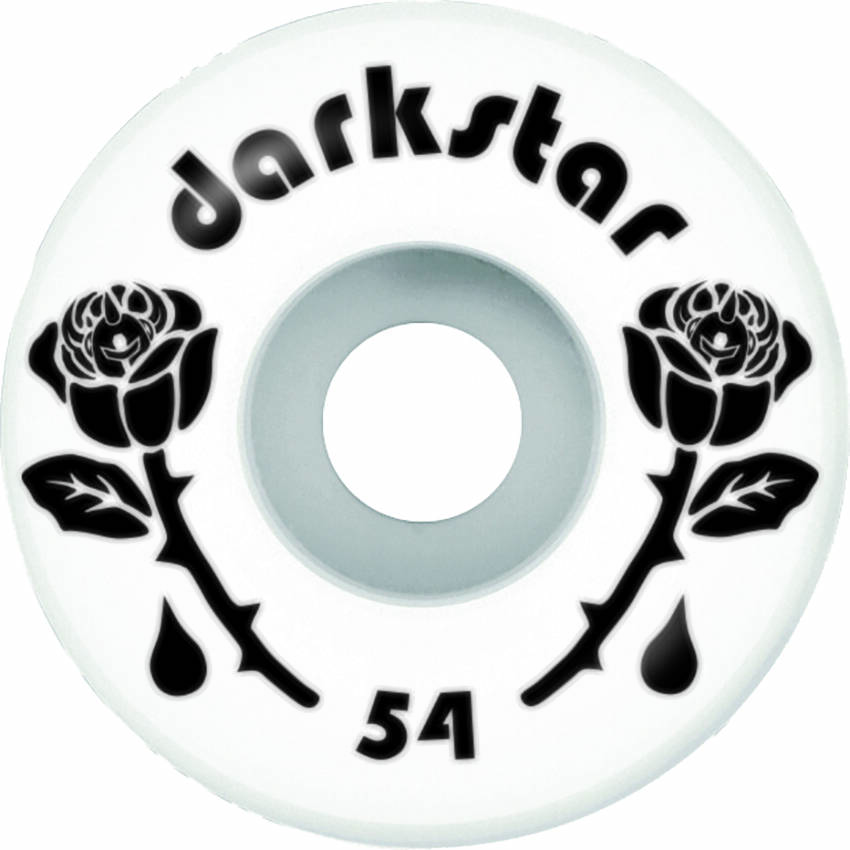 Darkstar Forty Skateboard Wheels - Black/White 54mm