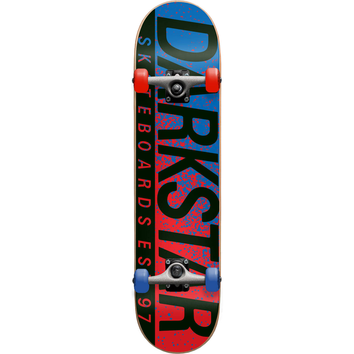 Darkstar Wordmark Complete Skateboard - Red/Blue 8"