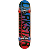 Darkstar Wordmark Complete Skateboard - Red/Blue 8"