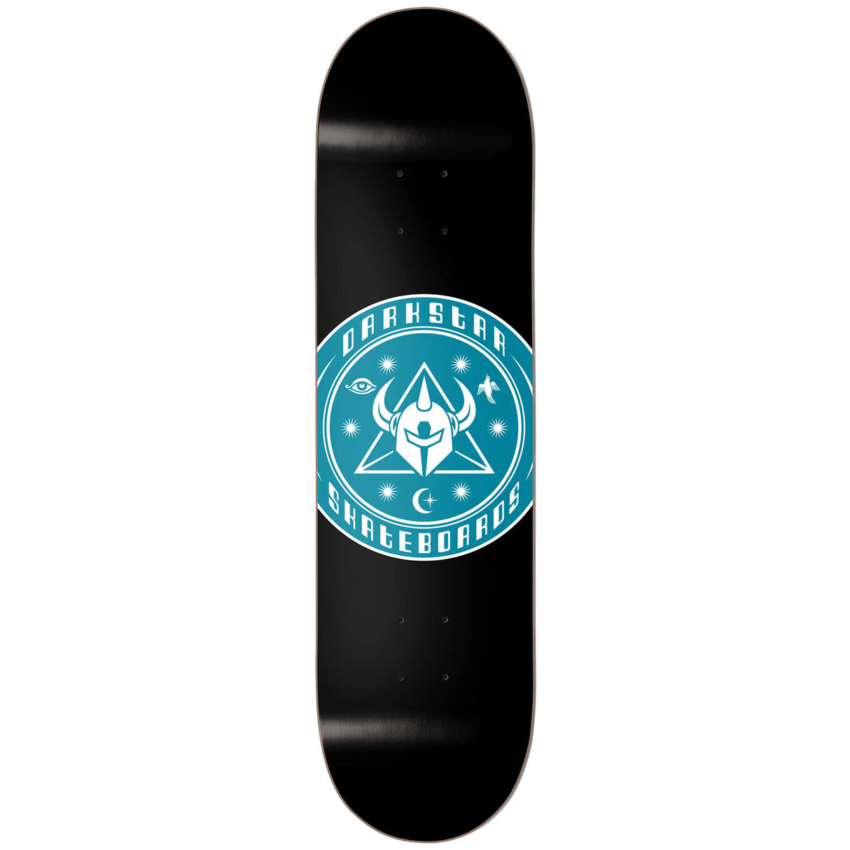 Darkstar Cosmic Skateboard Deck - Black/Aqua 8.25"