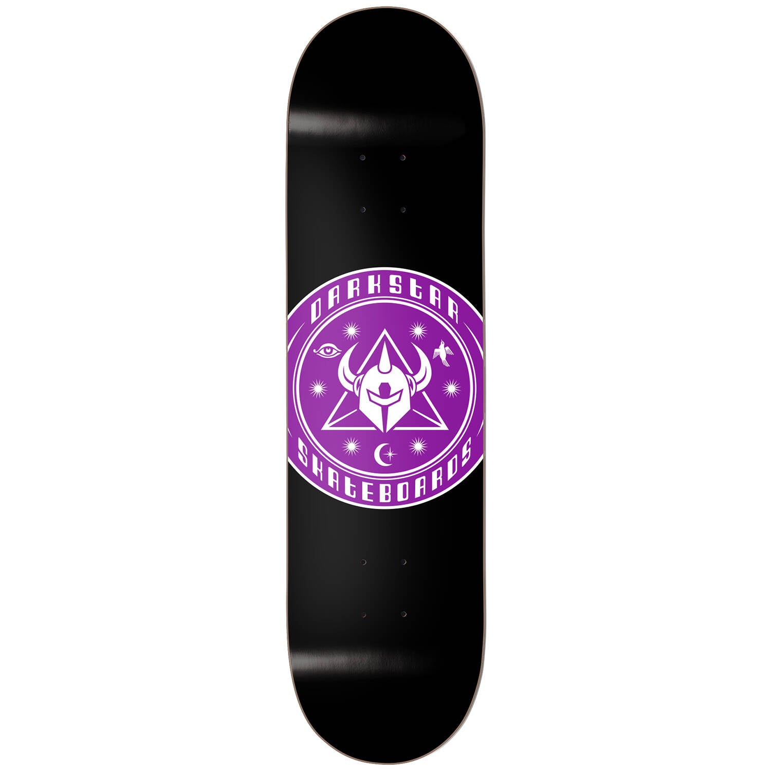 Darkstar Cosmic Skateboard Deck - Black/Burgundy 7.75"
