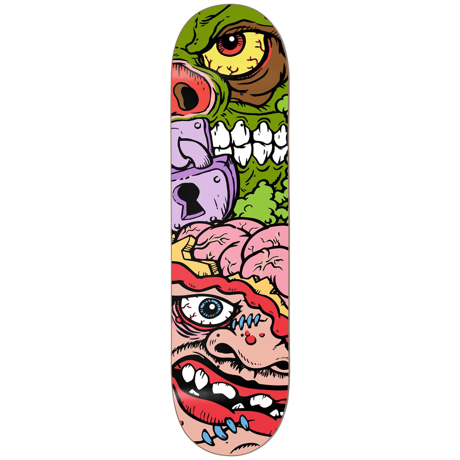 Darkstar x Madballs Skateboard Deck - Brain Bash 8.25"