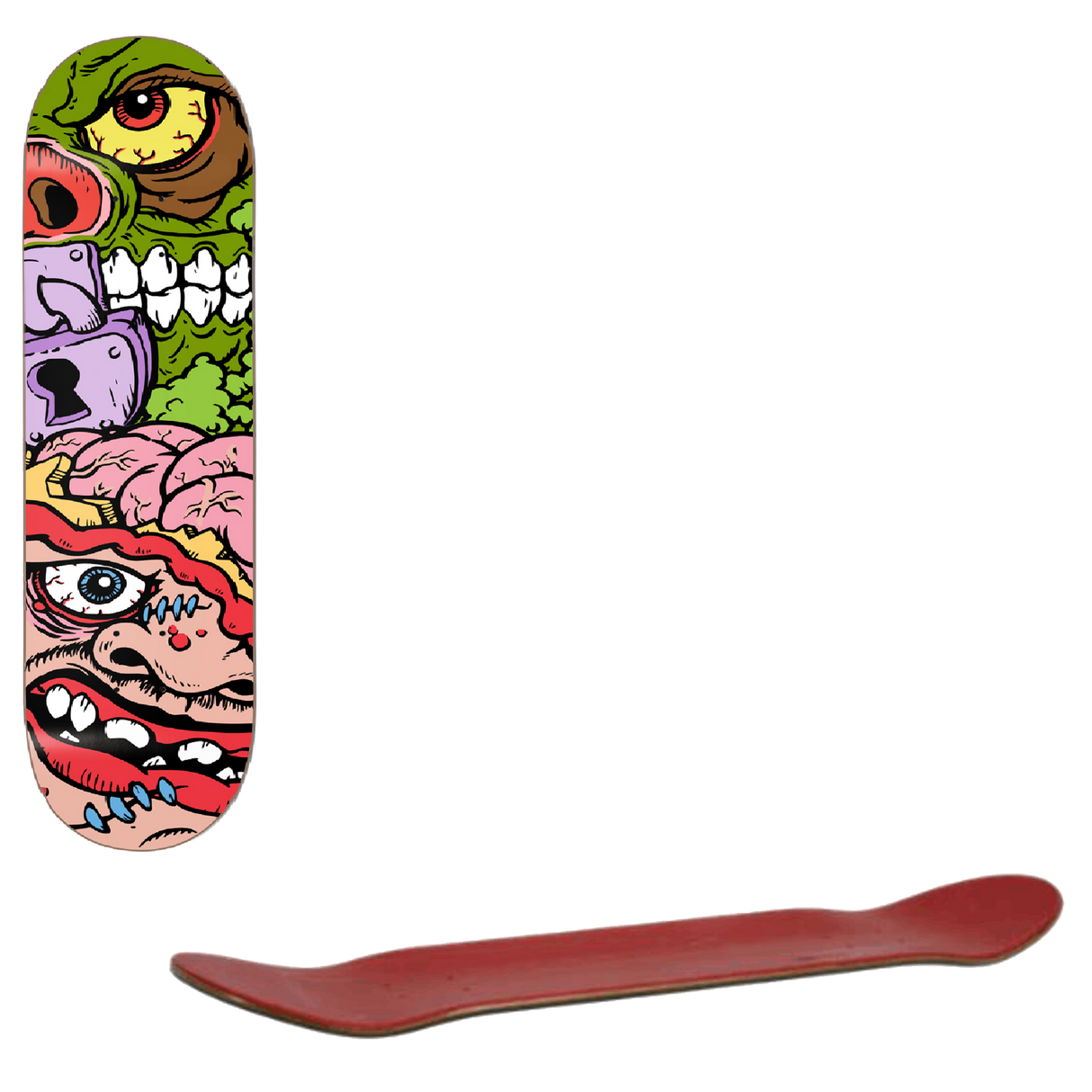 Darkstar x Madballs Skateboard Deck - Brain Bash 8.25"