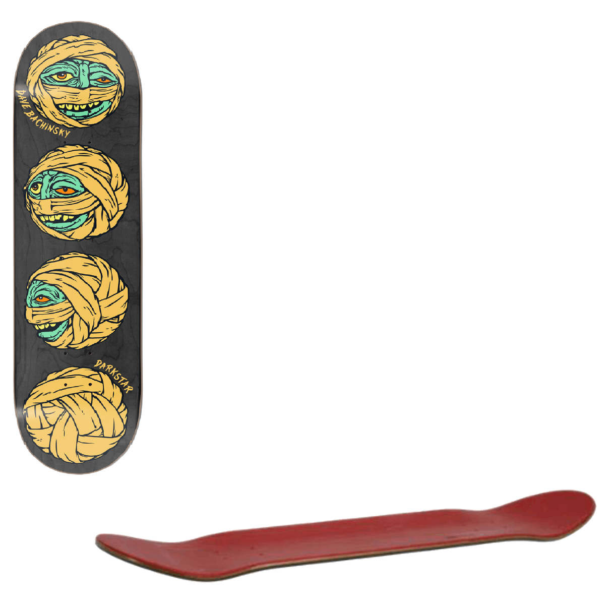 Darkstar x Madballs Headspin Skateboard Deck - Bachinsky 8.125"
