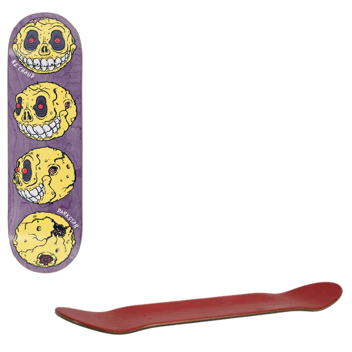 Darkstar x Madballs Headspin Skateboard Deck - Kechaud 8"
