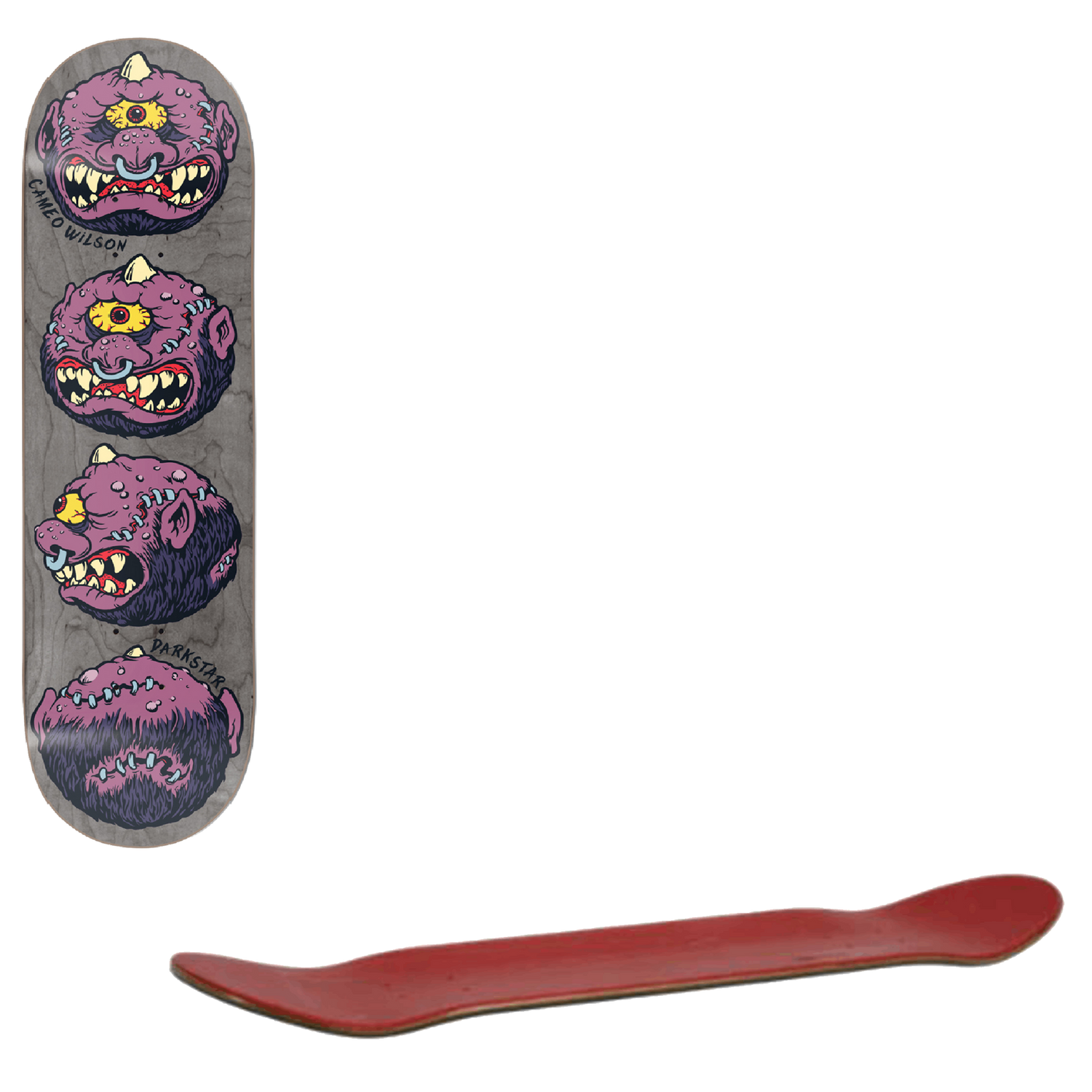 Darkstar x Madballs Headspin Skateboard Deck - Wilson 8.25"