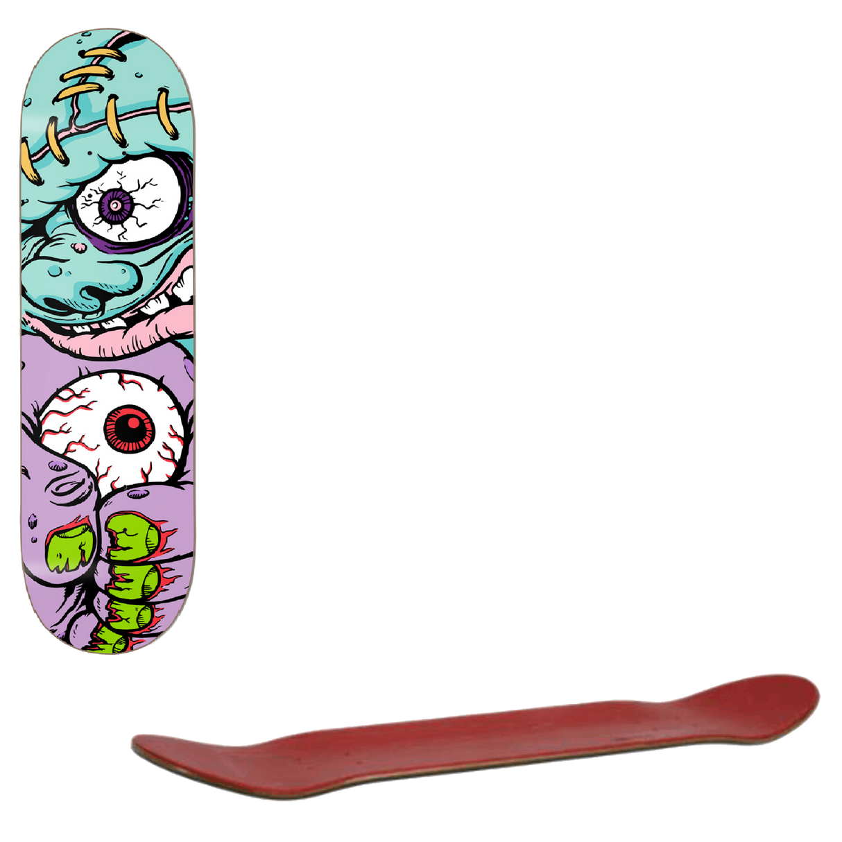 Darkstar x Madballs Skateboard Deck - Fist Face 8"