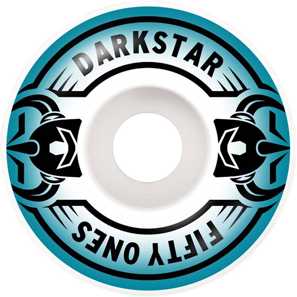 Darkstar Quarter Skateboard Wheels - Aqua 51mm