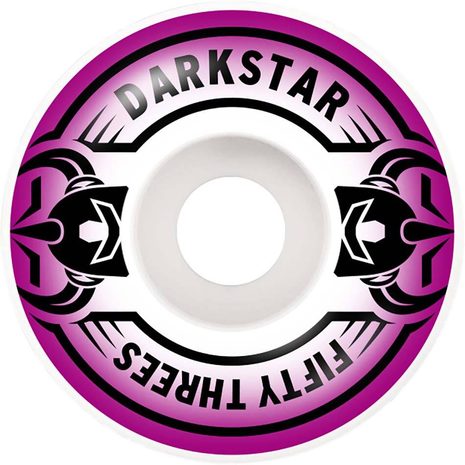Darkstar Quarter Skateboard Wheels - Purple 53mm