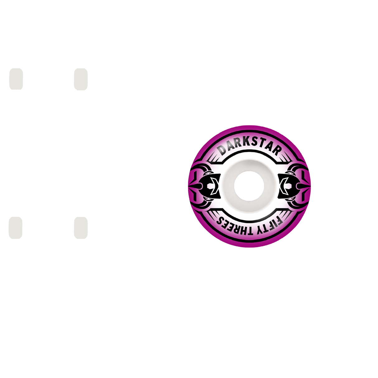 Darkstar Quarter Skateboard Wheels - Purple 53mm