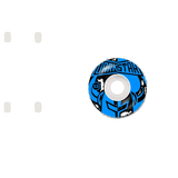 Darkstar Divide Skateboard Wheels - Blue 53mm