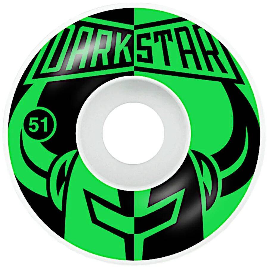 Darkstar Divide Skateboard Wheels - Green 51mm