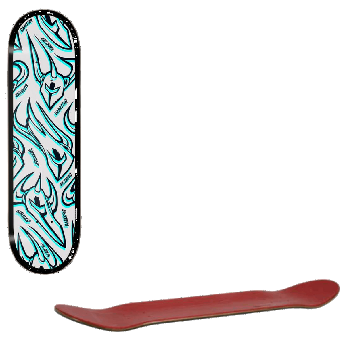 Darkstar Overprint RHM Skateboard Deck - Blue 8''