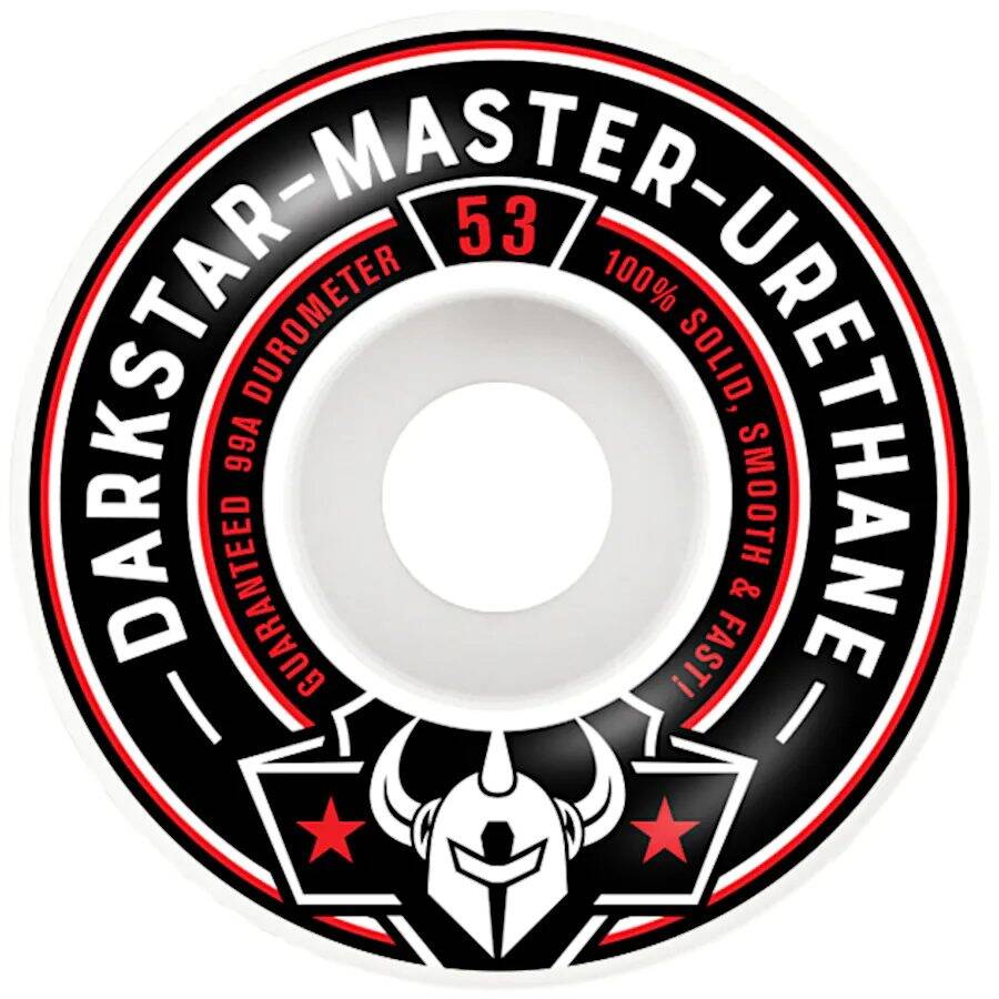 Darkstar Responder Skateboard Wheels - Red 53mm