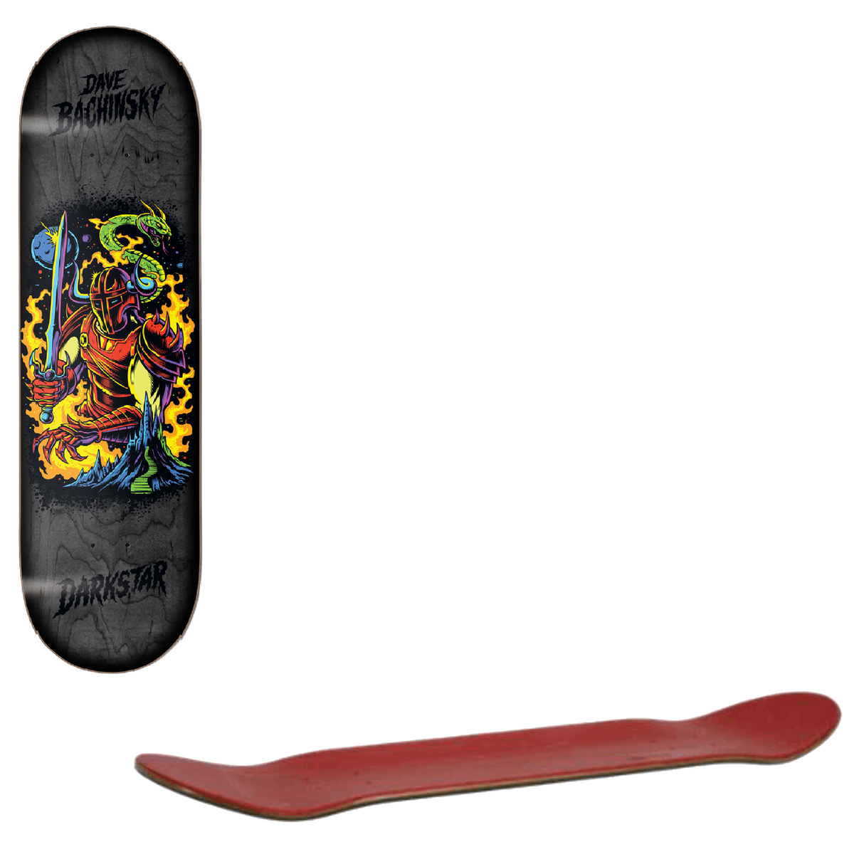 Darkstar Blacklight Skateboard Deck - Bachinsky 8"