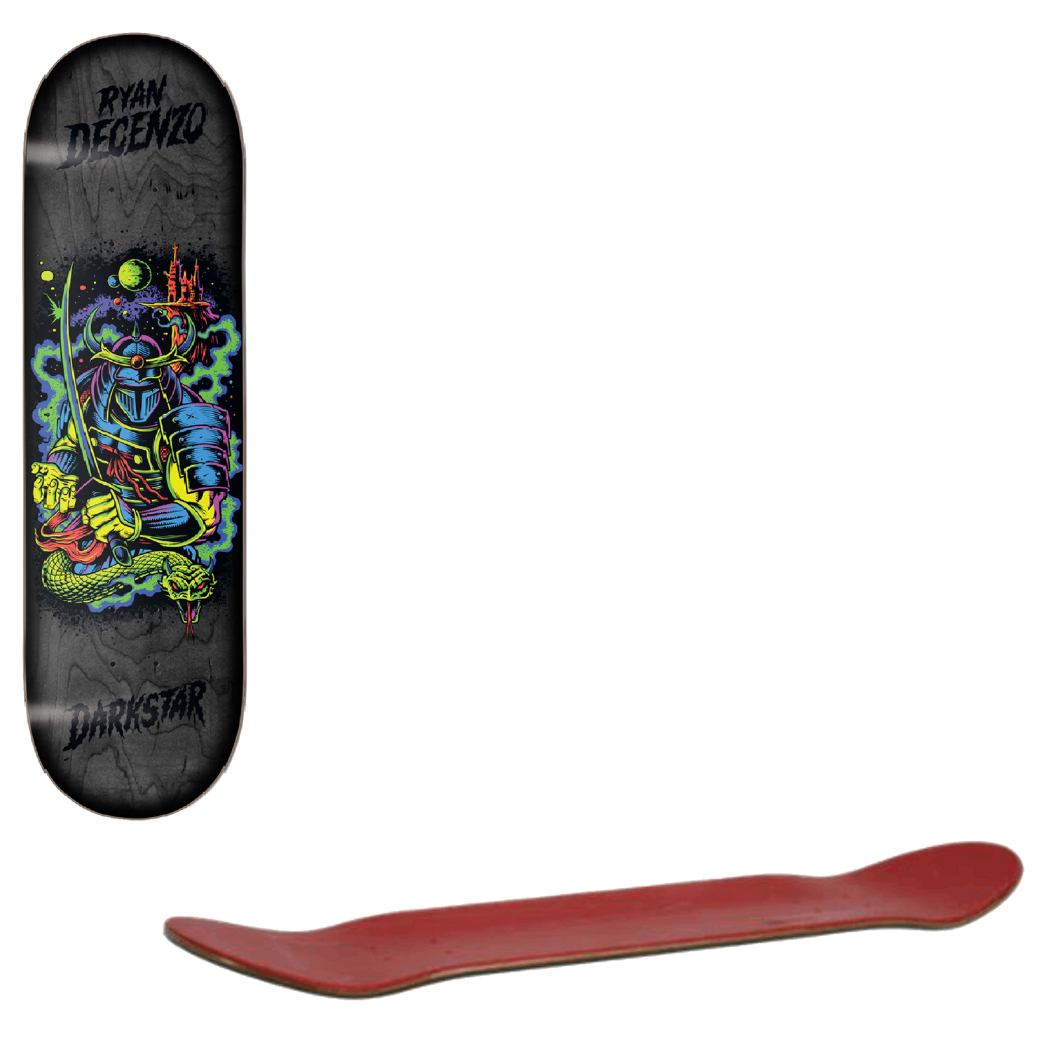 Darkstar Blacklight Skateboard Deck - Decenzo 8.375"