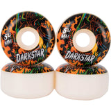 Darkstar Blacklight Skateboard Wheels - Red 54mm