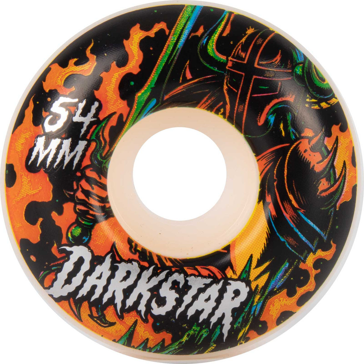 Darkstar Blacklight Skateboard Wheels - Red 54mm