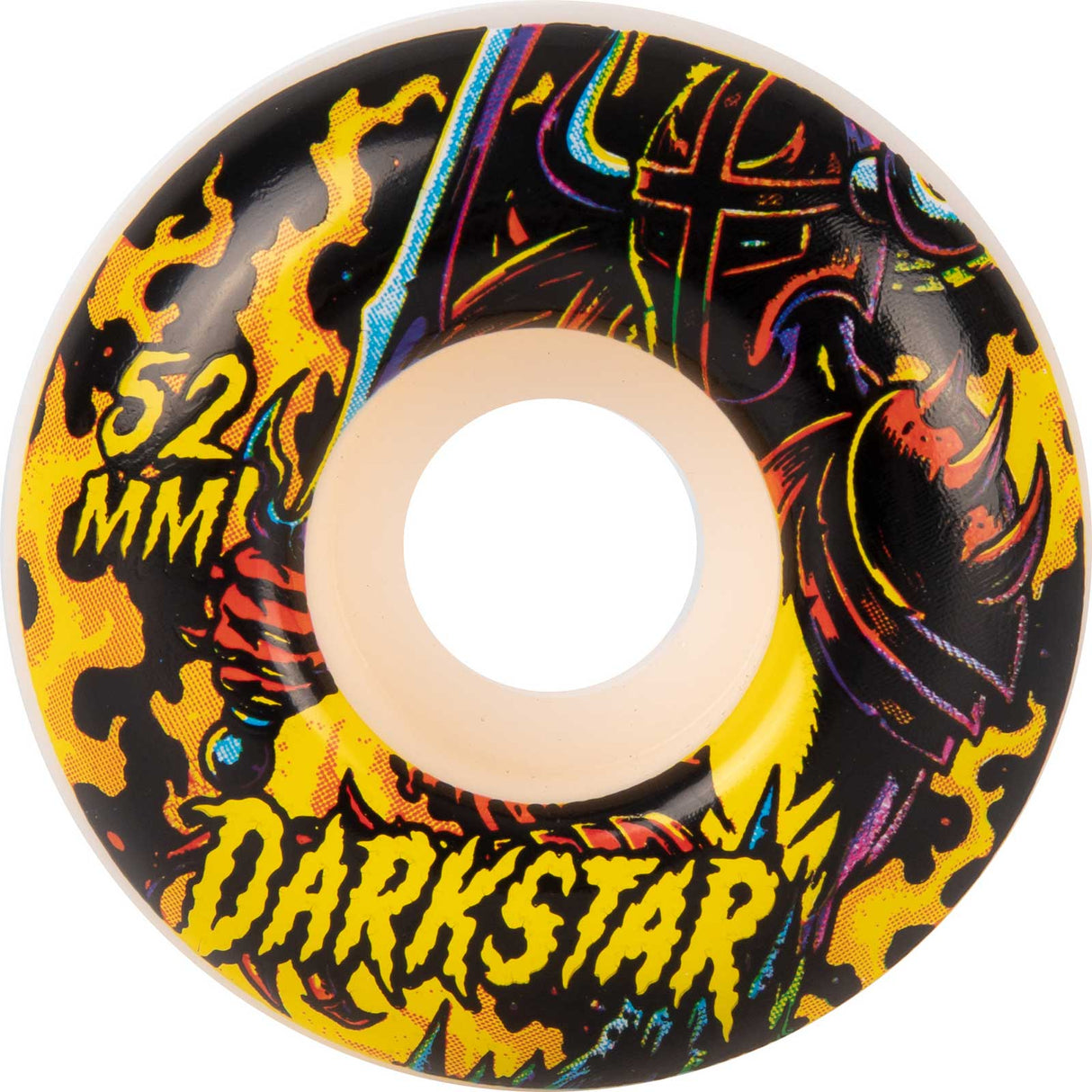 Darkstar Blacklight Skateboard Wheels - Yellow 52mm