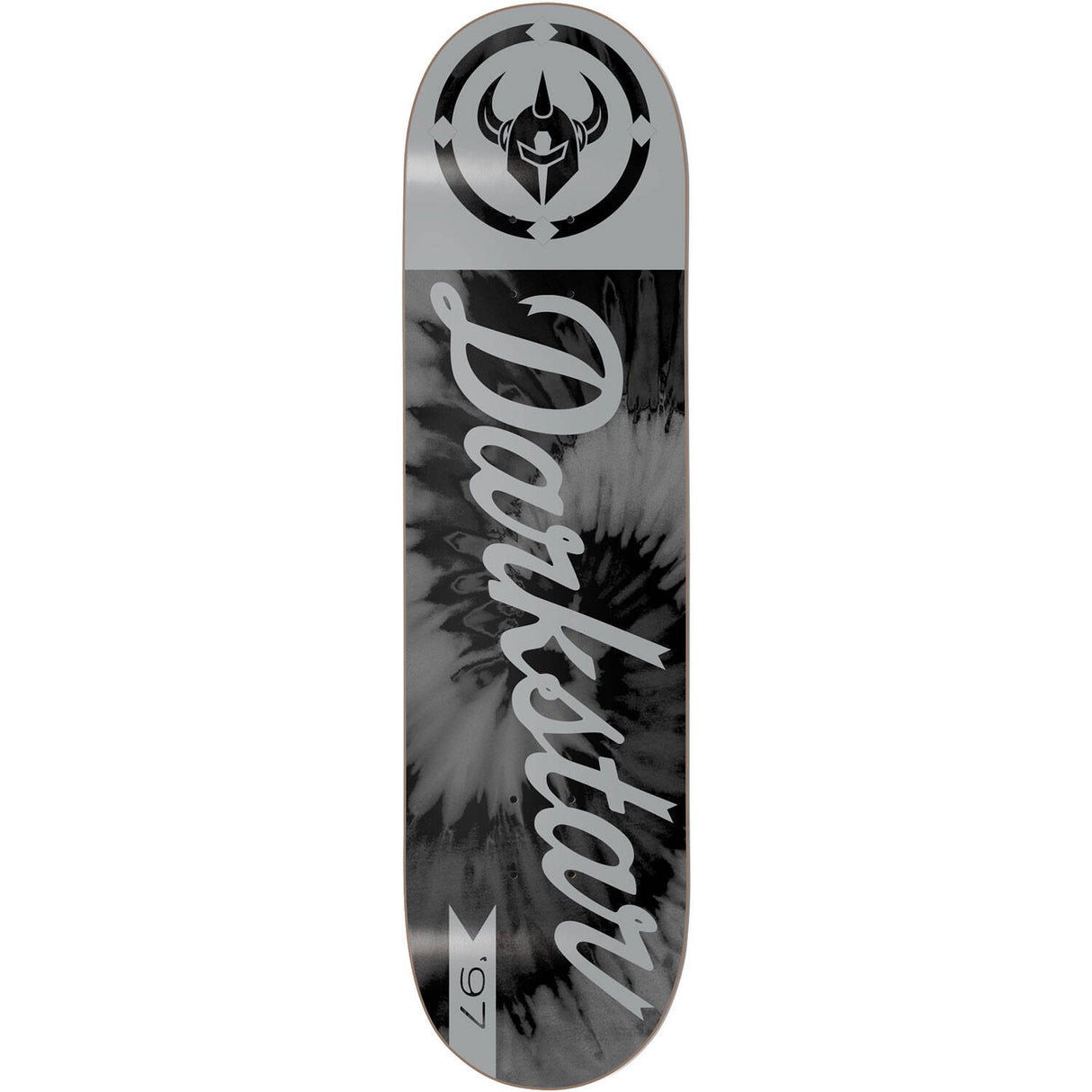 Darkstar Contra Skateboard Deck - Black/Silver 8.375"