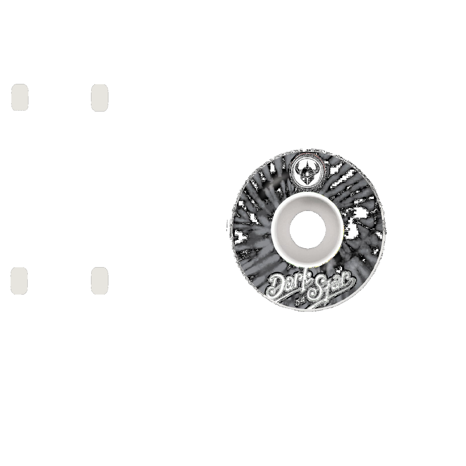 Darkstar Insignia Skateboard Wheels - Silver 54mm