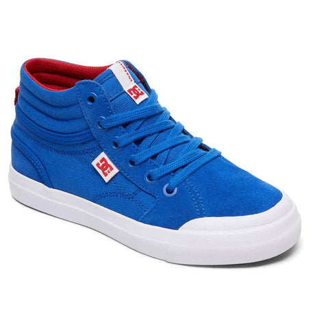 DC Evan Hi RE6 Skate Shoes - Royal/True Red