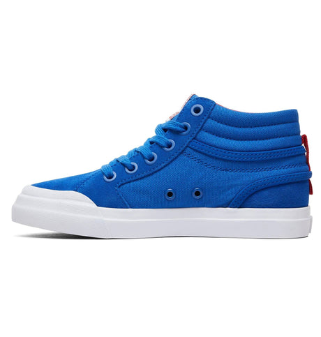 DC Evan Hi RE6 Skate Shoes - Royal/True Red