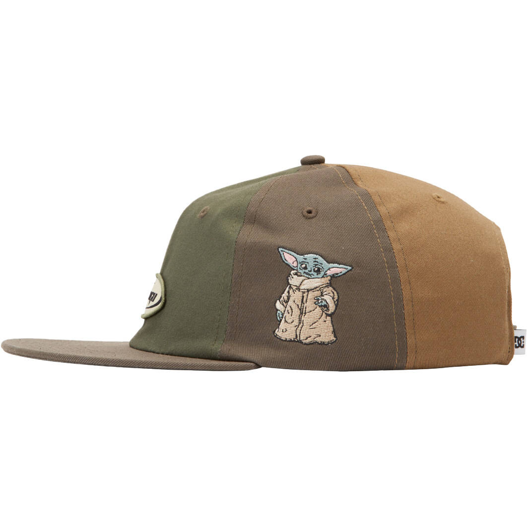 DC x Mandalorian Grogu 6 Panel Cap - Multi Green