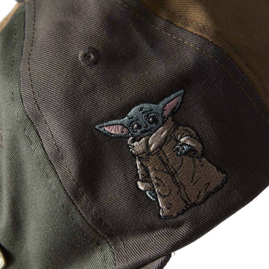 DC x Mandalorian Grogu 6 Panel Cap - Multi Green