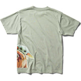 DC x Mandalorian Gogu The Child T Shirt - Slit Green Enzyme Wash