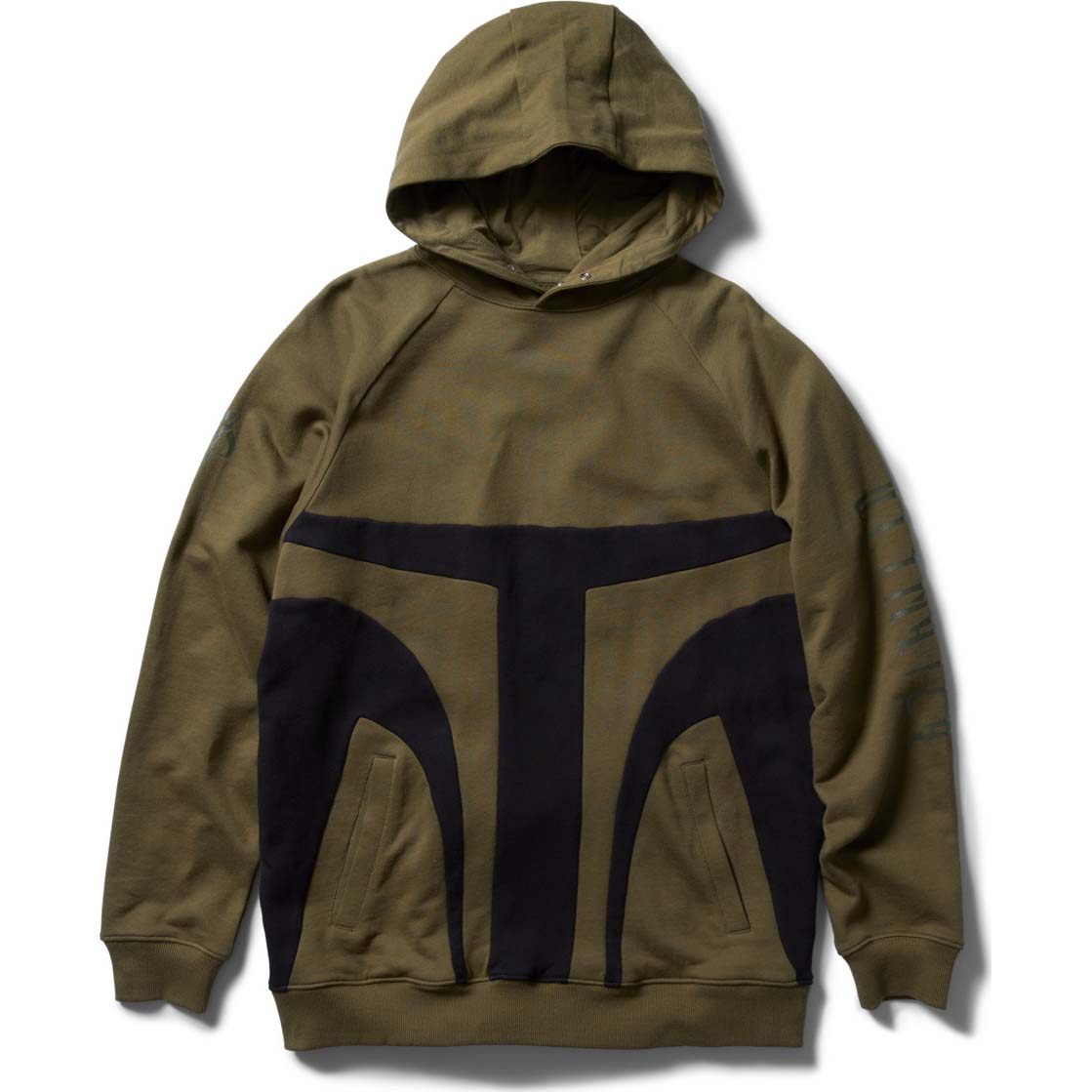 DC x Mandalorian Mando Colourblock Hoodie - Ivy Green/Black