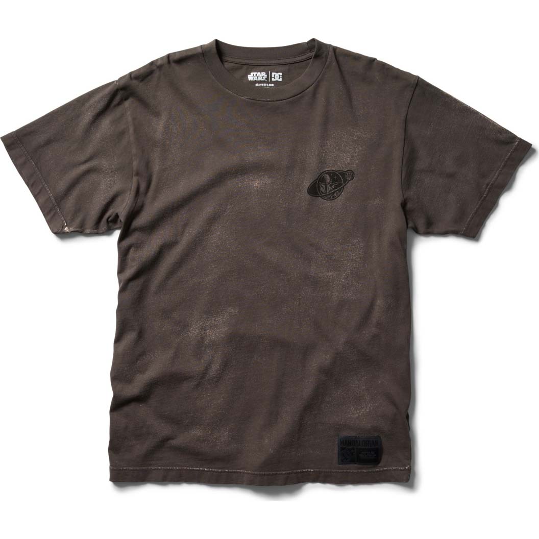 DC x Mandalorian Mando Travel T Shirt - Dark Shadow Rain Wash
