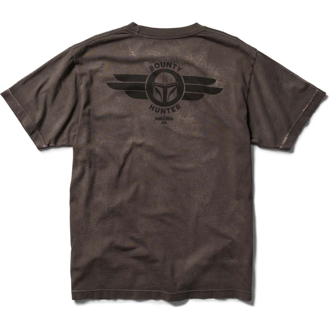DC x Mandalorian Mando Travel T Shirt - Dark Shadow Rain Wash