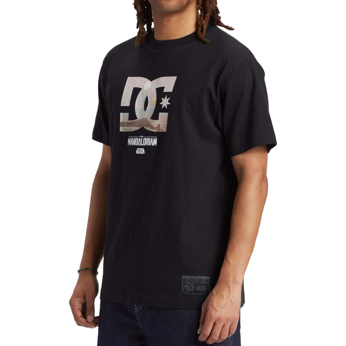 DC x Mandalorian Star Tatooine T Shirt - Black